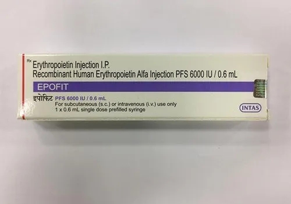Epofit 6000 Recombinant Human Erythropoietin Injection 6000 Iu V1